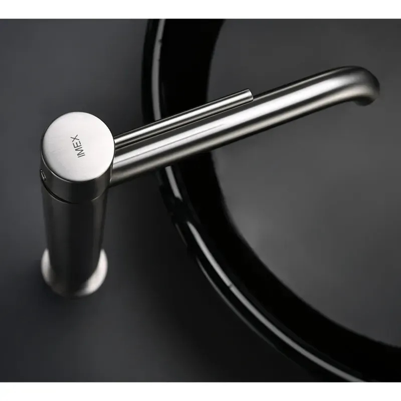 в продажу Змішувач для умивальника Imex Monza Brushed Nickel BDM039-3NQ - фото 3