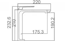 Imex Fiji Chrome BDF016-3 Габаритные размеры