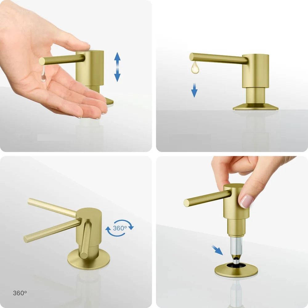Дозатор для мыла Fabiano FASD 41 Nano Gold (8241.401.1144) цена 2565 грн - фотография 2