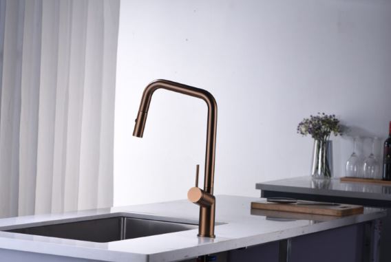 в продаже Смеситель для кухни Imex Bonn PVD Brushed Rose Gold GCE024/ORC - фото 3