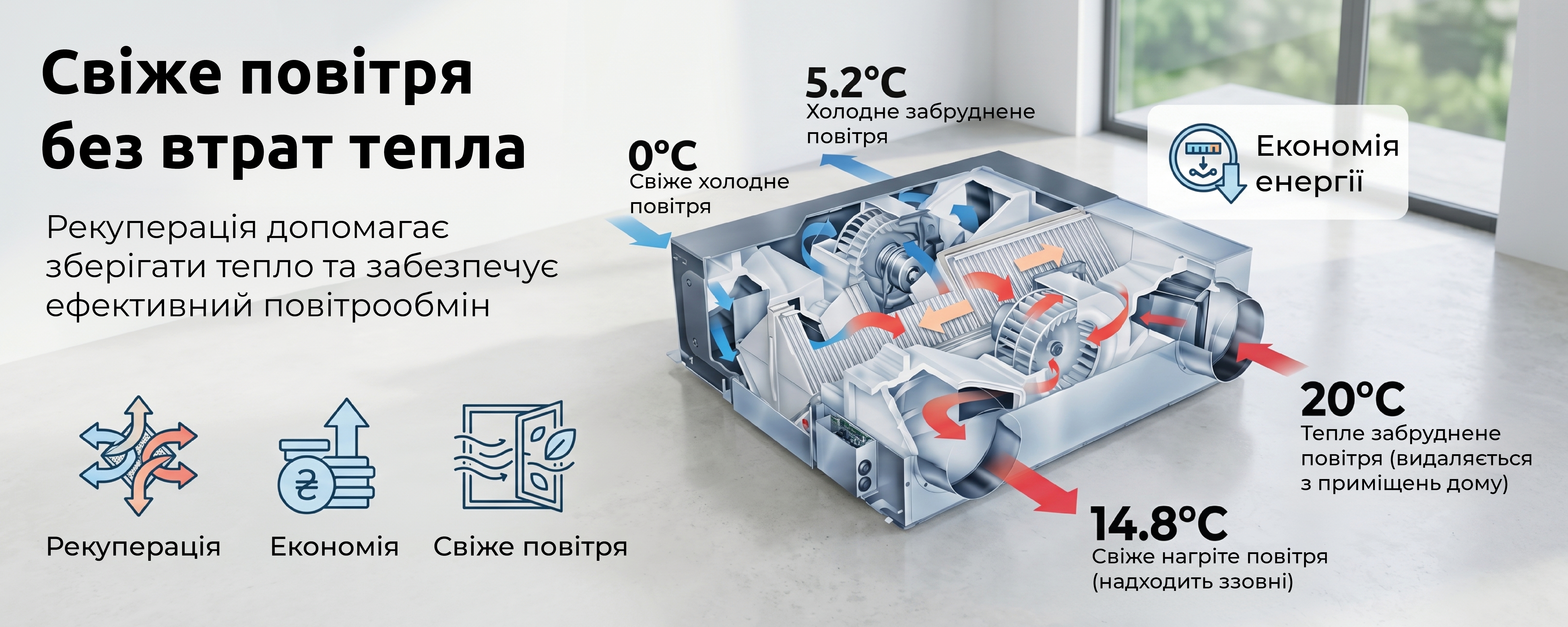 Приточно-вытяжная установка NC Clima NCMW1100w внешний вид - фото 9