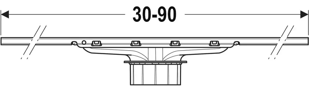 Geberit CleanLine30 (154.501.KS.1) Габаритные размеры
