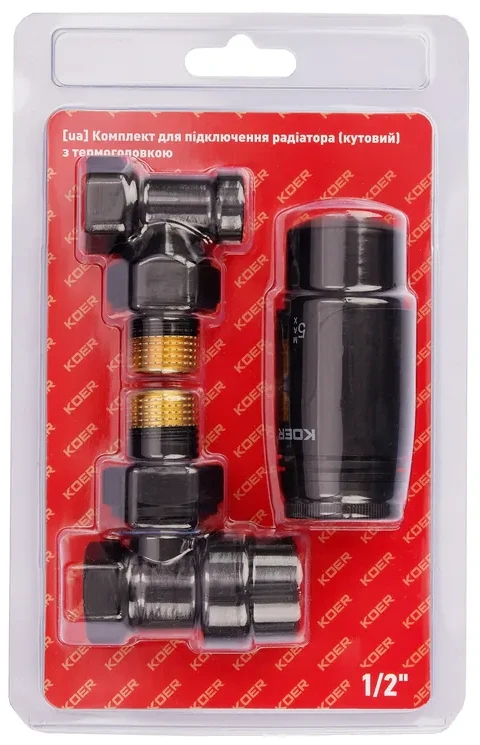 Комплект термостатичний Koer SET-24.Black - 1/2" (KR5283)