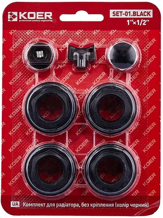 Монтажний комплект Koer SET-01.Black 1/2" (KR5185)