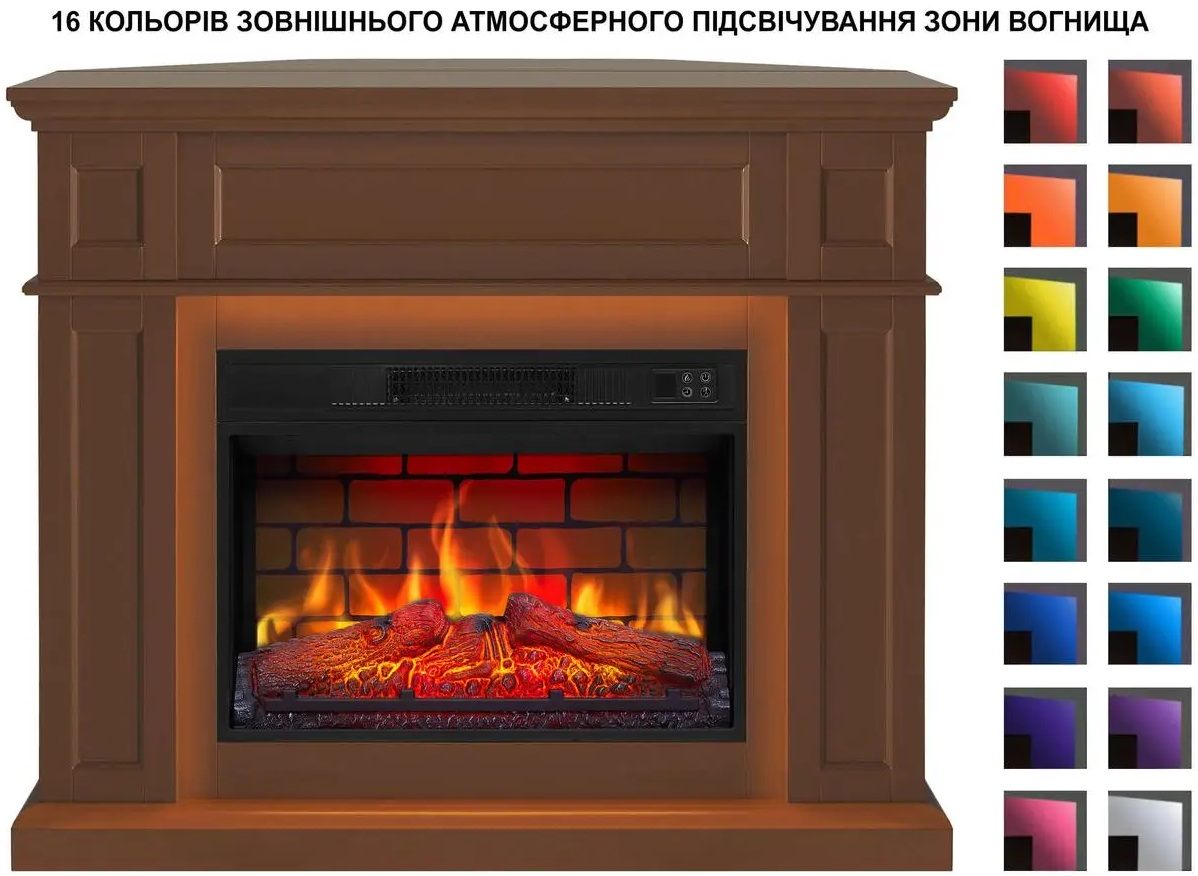 ArtiFlame Linz AF23BS коричневий з LED підсвіткою в магазині в Києві - фото 10