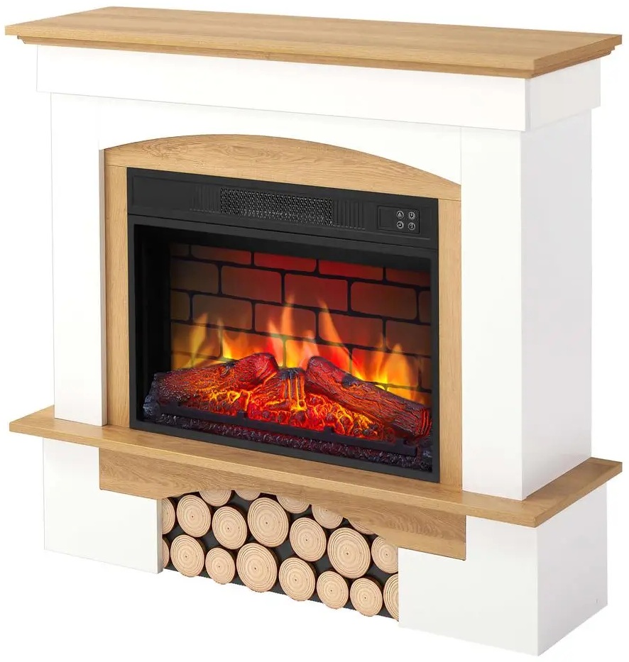 в продаже Каминокомплект ArtiFlame Woodley AF23BS белый/дуб натуральный - фото 3