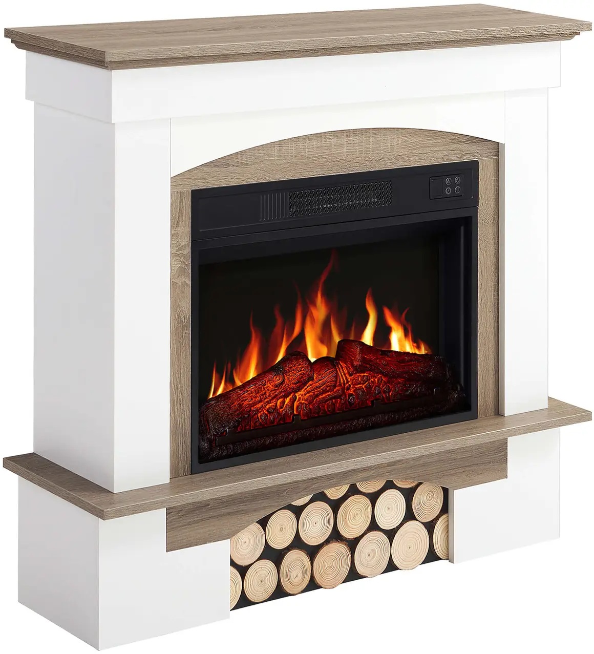 в продаже Каминокомплект ArtiFlame Woodley AF23S белый/дуб серый - фото 3