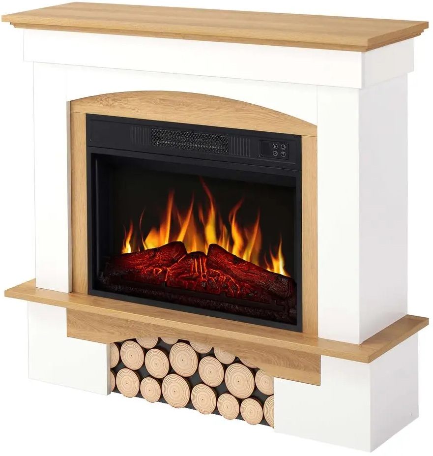 в продаже Каминокомплект ArtiFlame Woodley AF23S белый/дуб натуральный - фото 3