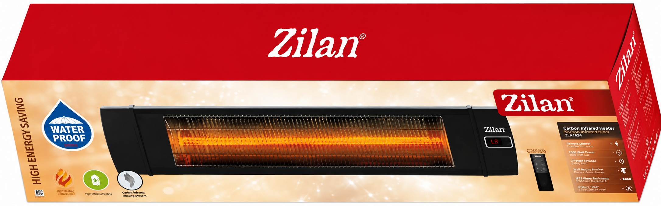 Инфракрасный обогреватель Zilan ZLN1624 характеристики - фотография 7