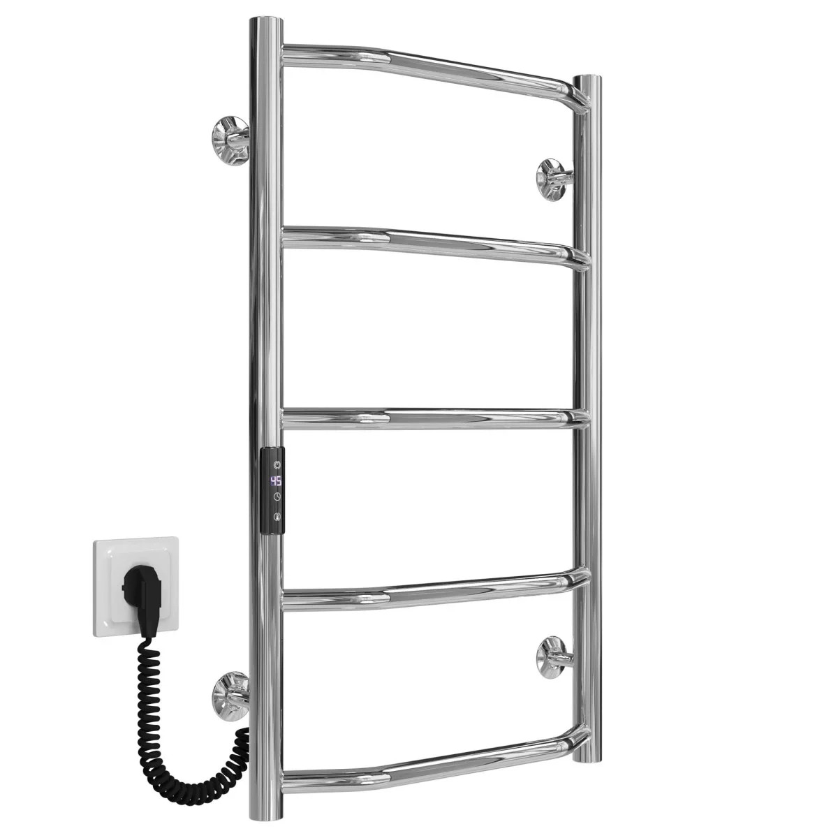 Полотенцесушитель Deffi Трапеция П5 400x700 Е, Хром, JD03, Левое подключение (C.TR.70.40.5.E.C.L.1) цена 5120 грн - фотография 2