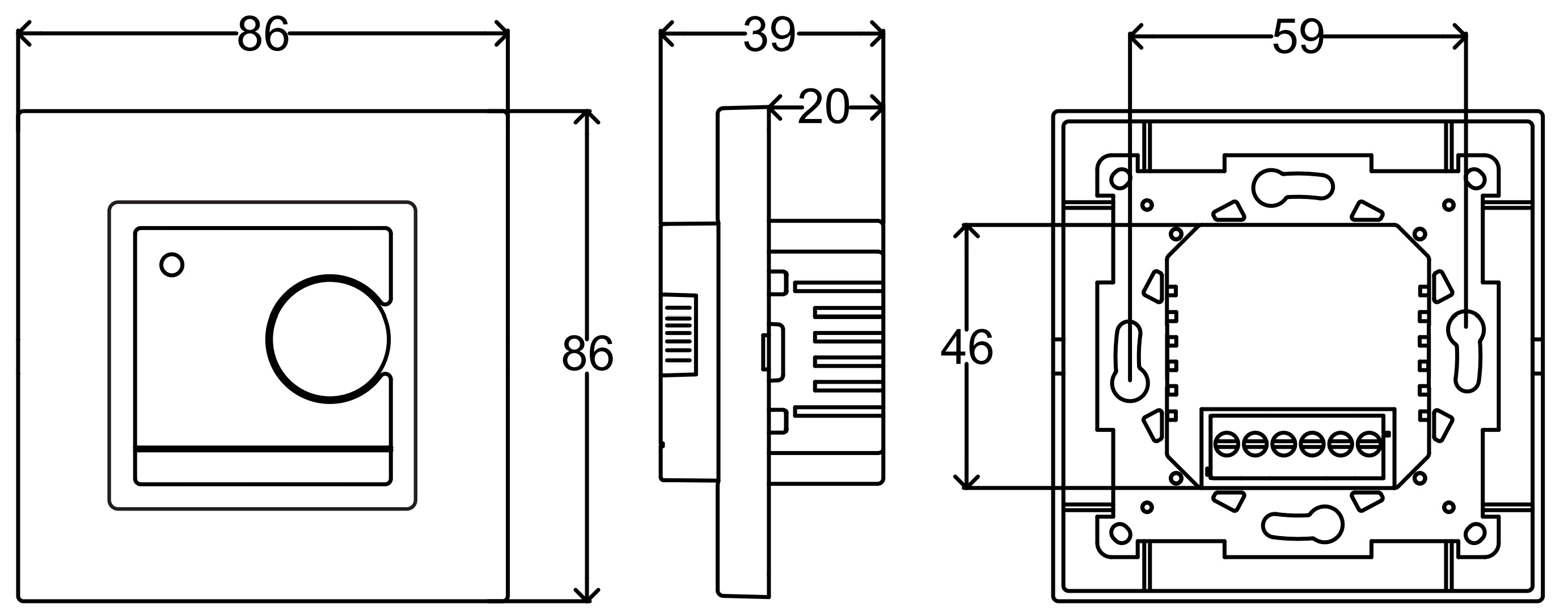 EasyTherm ET-25 Габаритні розміри
