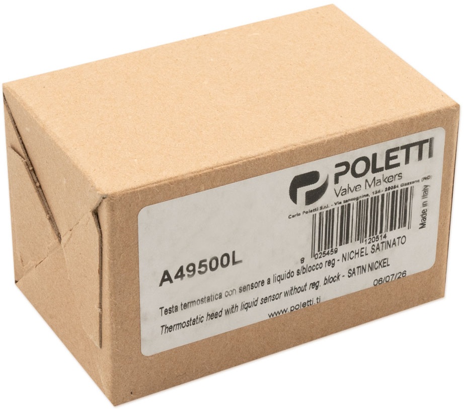 в продаже Термоголовка Carlo Poletti A495 M30x1.5 Satin Nickel (A49500L) - фото 3