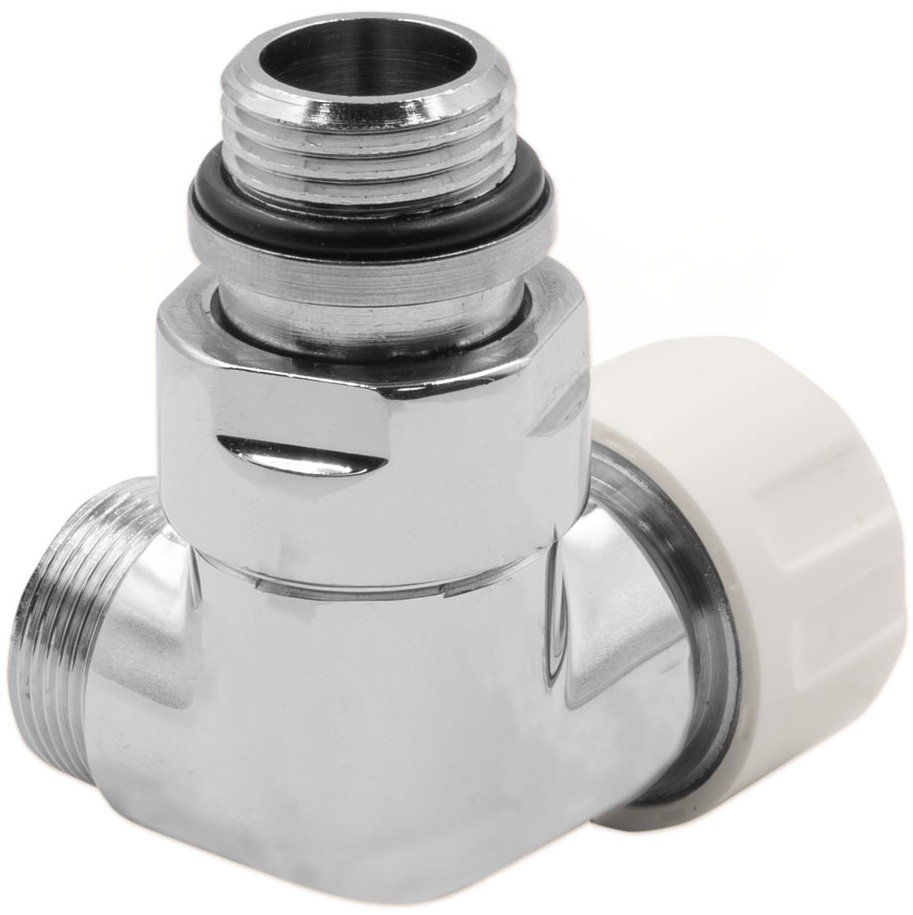 Термостатический клапан трехосевой Carlo Poletti Corner 1/2" x 24-19 SX, Chrome (V75111BSX) цена 3658 грн - фотография 2