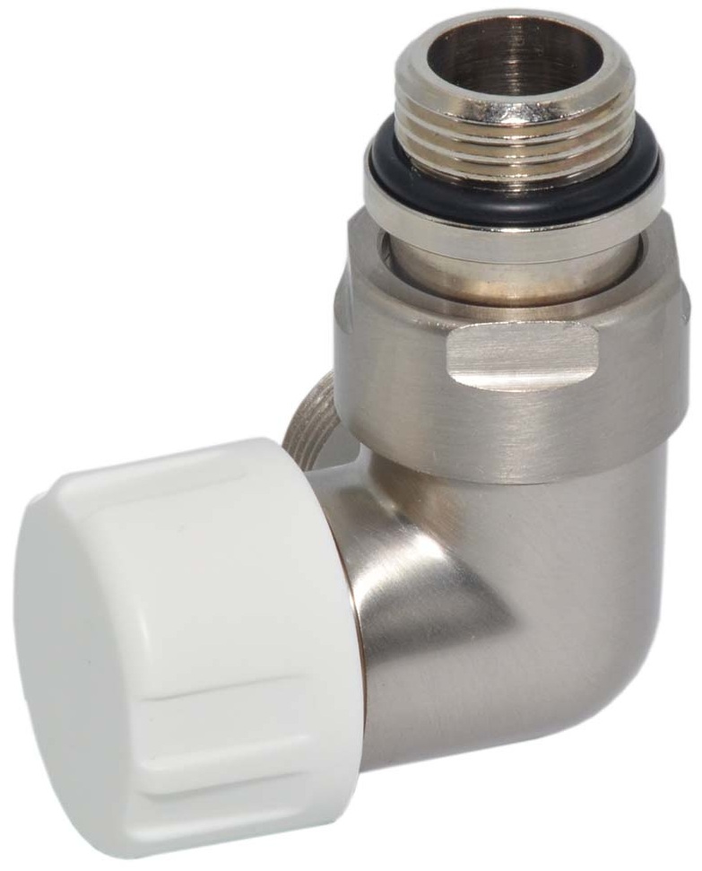 Carlo Poletti Corner 1/2" x 24-19 DX, Brush Silver (V75111JDX)