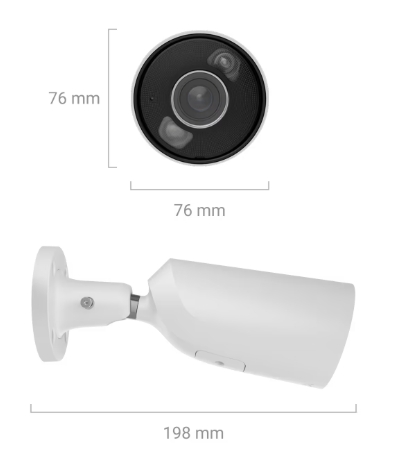 Ajax BulletCam HL (8 Mp/2.8 mm) White (00126257) Габаритные размеры