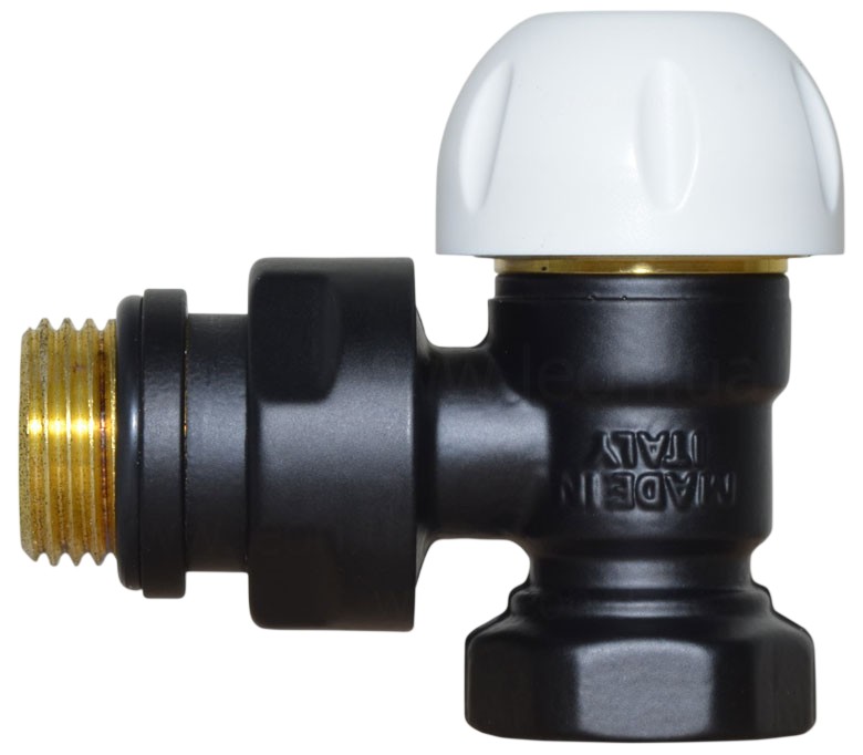Термостатический клапан Carlo Poletti First Thermo 1/2" x 1/2", Black Matte (V141310EFS9005O) цена 1686 грн - фотография 2