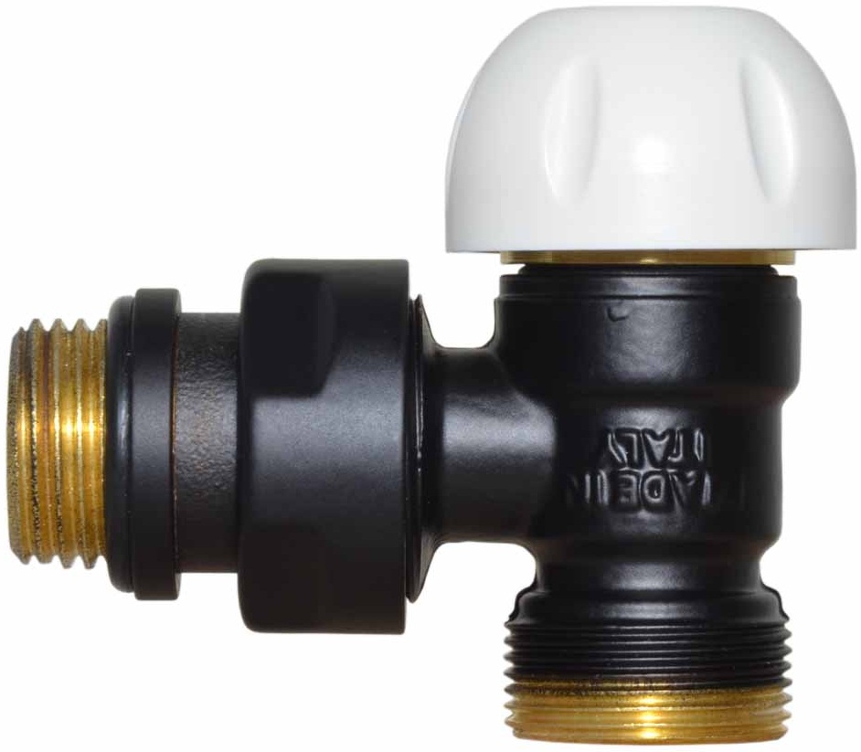 Термостатический клапан Carlo Poletti First Thermo 1/2" x 24-19, Black Matte (V141111EFS9005O) цена 1686 грн - фотография 2