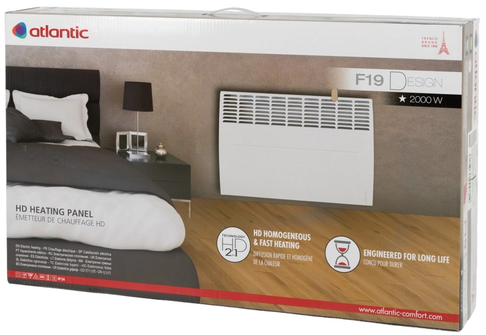 Электрический конвектор Atlantic F19 CEG BL-Meca/M2 2000W с комплектом подставок (157060) внешний вид - фото 9
