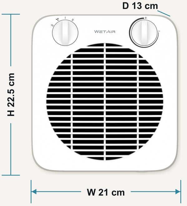 WetAir WFH-10W Габаритные размеры