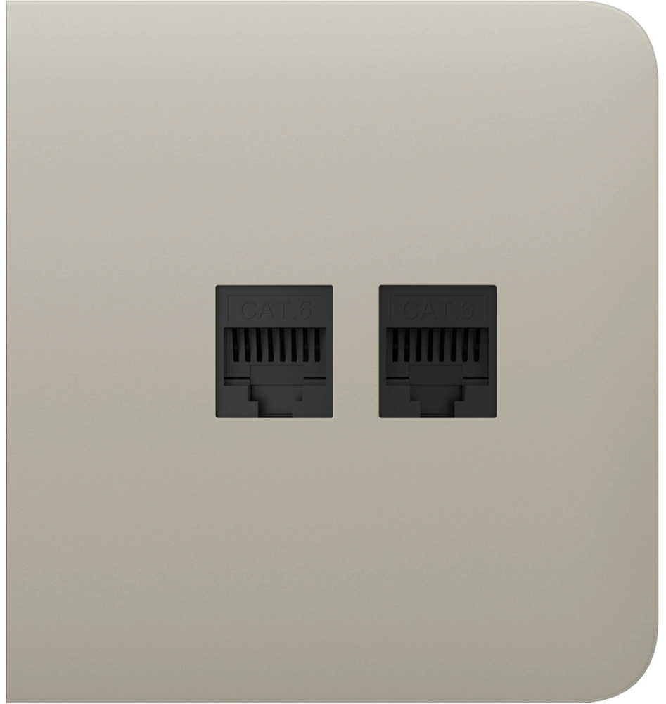 Боковая панель для встроенной интернет-розетки Ajax SideCover (LAN) Ivory (00126213)