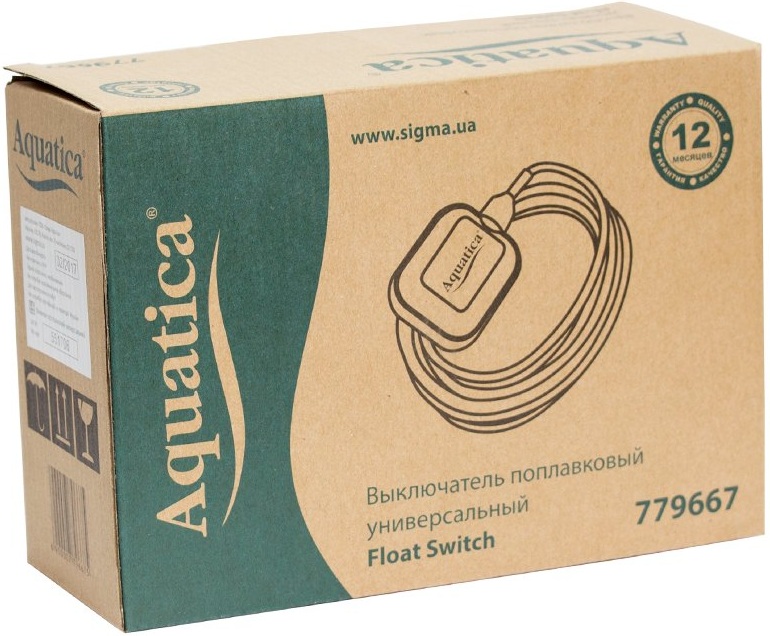 Выключатель поплавковый Aquatica FS2x5m, 5 м, 3х1 мм², универсальный (779667) цена 591 грн - фотография 2