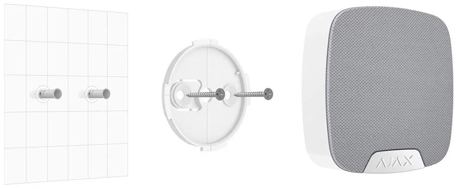 Крепежная панель Ajax SmartBracket для HomeSiren White (00009567) цена 378 грн - фотография 2