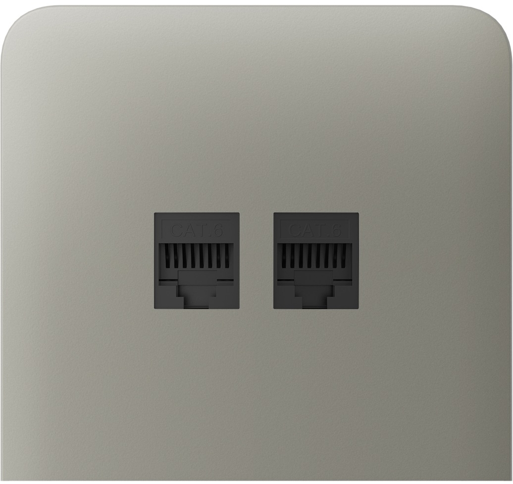 Лицевая панель для интернет-розетки Ajax SideCover (LAN) vertical Olive (000126226)