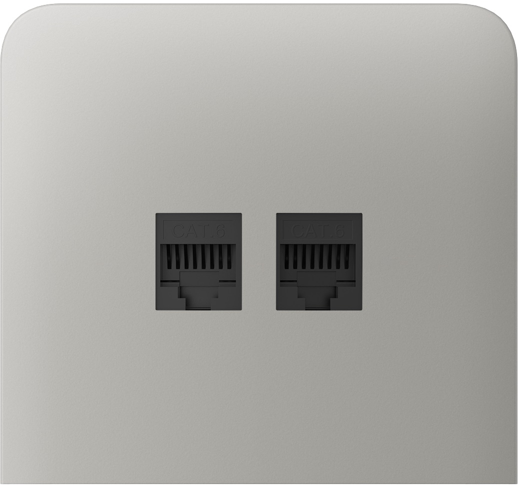 Лицевая панель для интернет-розетки Ajax SideCover (LAN) vertical Oyster (00126225)