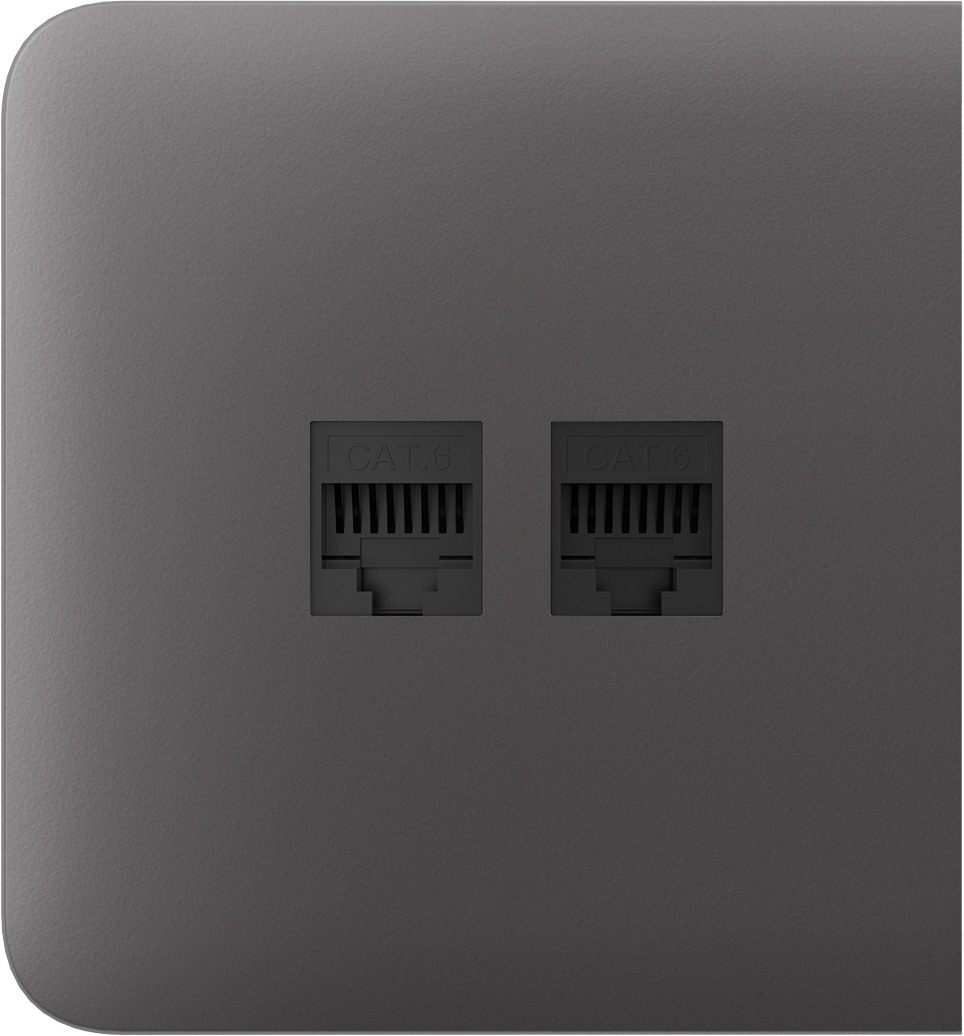 Боковая панель для встроенной интернет-розетки Ajax SideCover (LAN) Grey (00126214)