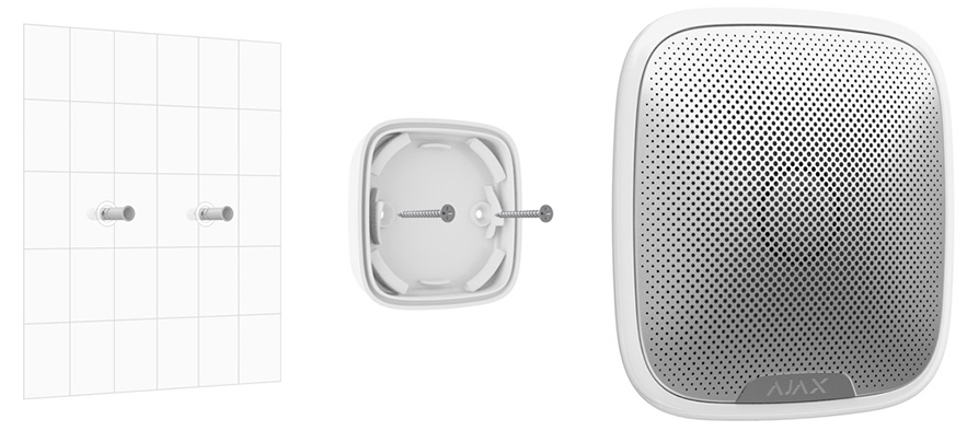 Кріпильна панель Ajax SmartBracket для StreetSiren White (00009679)