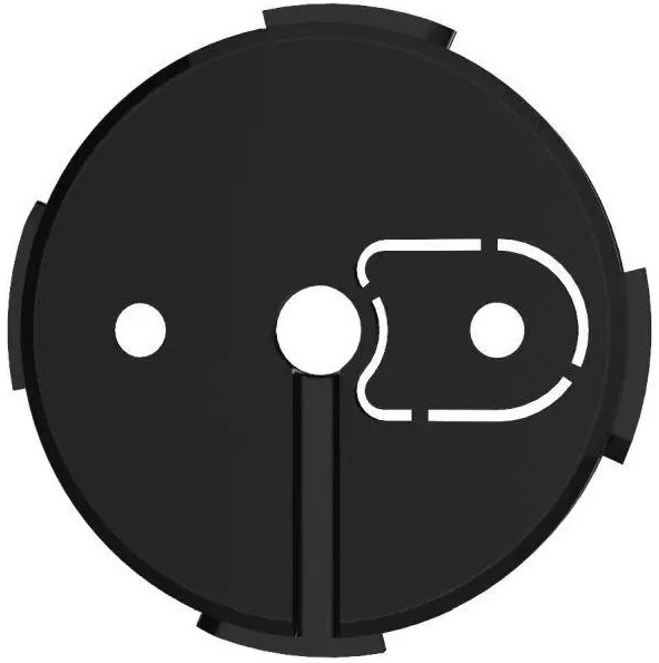 Кріпильна панель Ajax SmartBracket для HomeSiren Black (00009566)