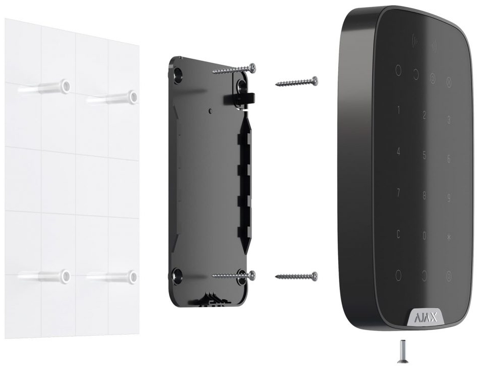 Кріпильна панель Ajax SmartBracket для Keypad Black (00009584)