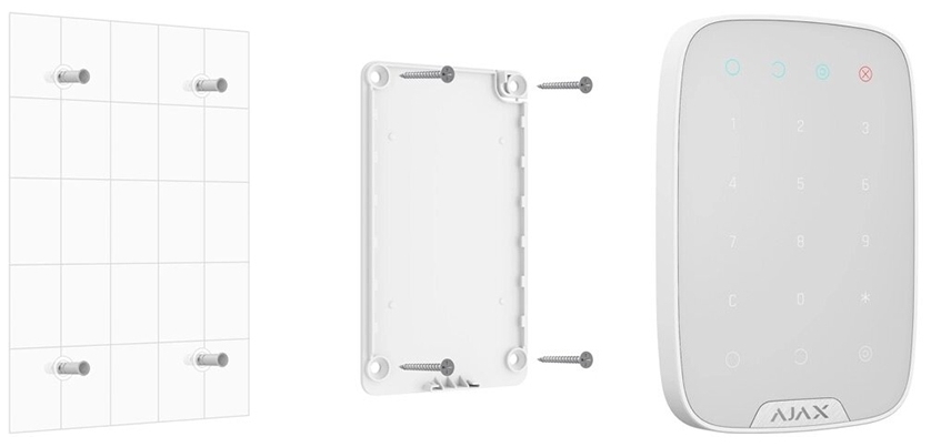 Кріпильна панель Ajax SmartBracket для Keypad White (00009585) ціна 300 грн - фотографія 2