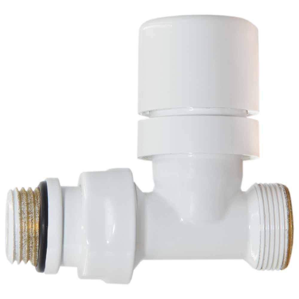 Термостатичний клапан Carlo Poletti First Thermo 1/2" x 24-19, White (V142511EF) ціна 1783 грн - фотографія 2