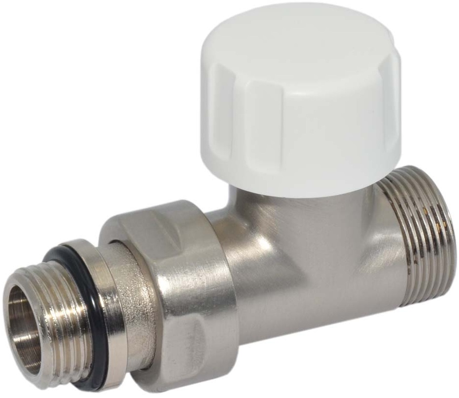 Термостатический клапан Carlo Poletti Compact Thermo V1 1/2" x 24-19, Brush Silver (V151511J)