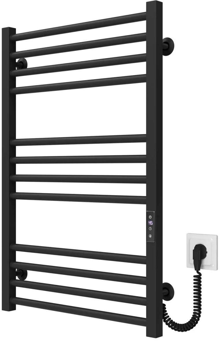 Полотенцесушитель Deffi Lima П12 500x800, Черный, JD04, Правое подключение (A.LI.80.50.12.E.B.R.2) цена 11990 грн - фотография 2