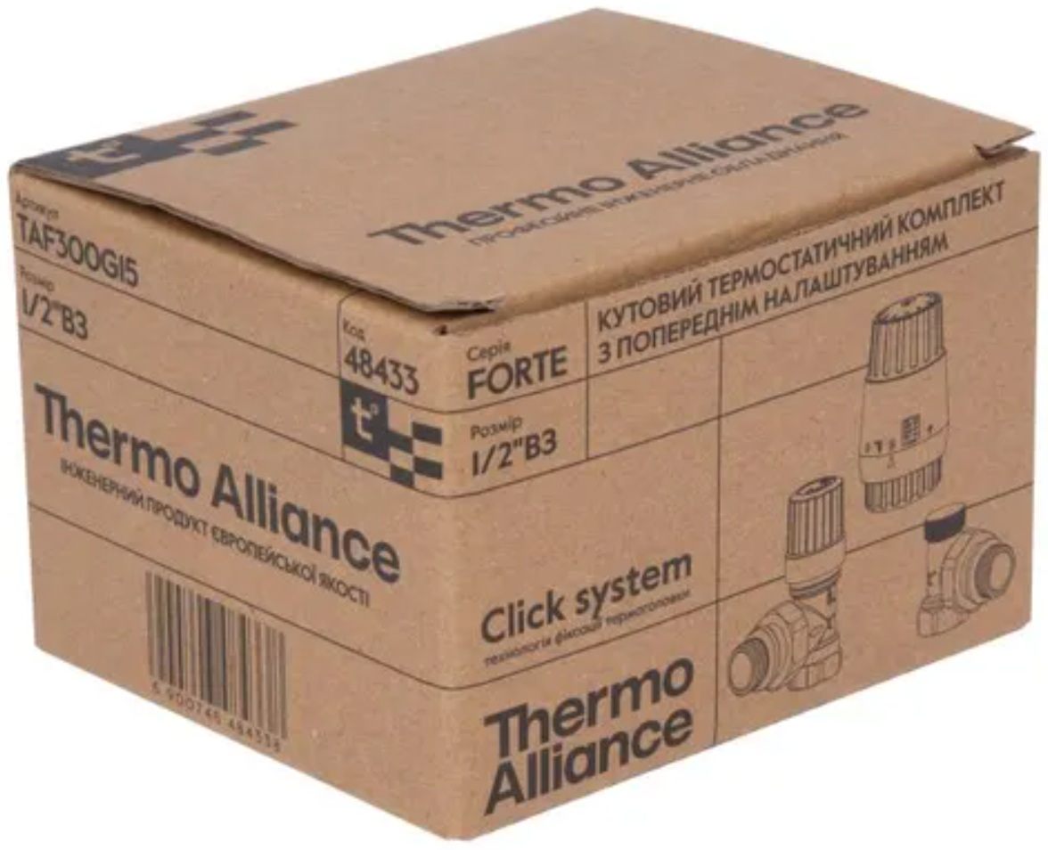 Термостатичний комплект Thermo Alliance Forte 1/2", угловой (TAF300G15) инструкция - изображение 6