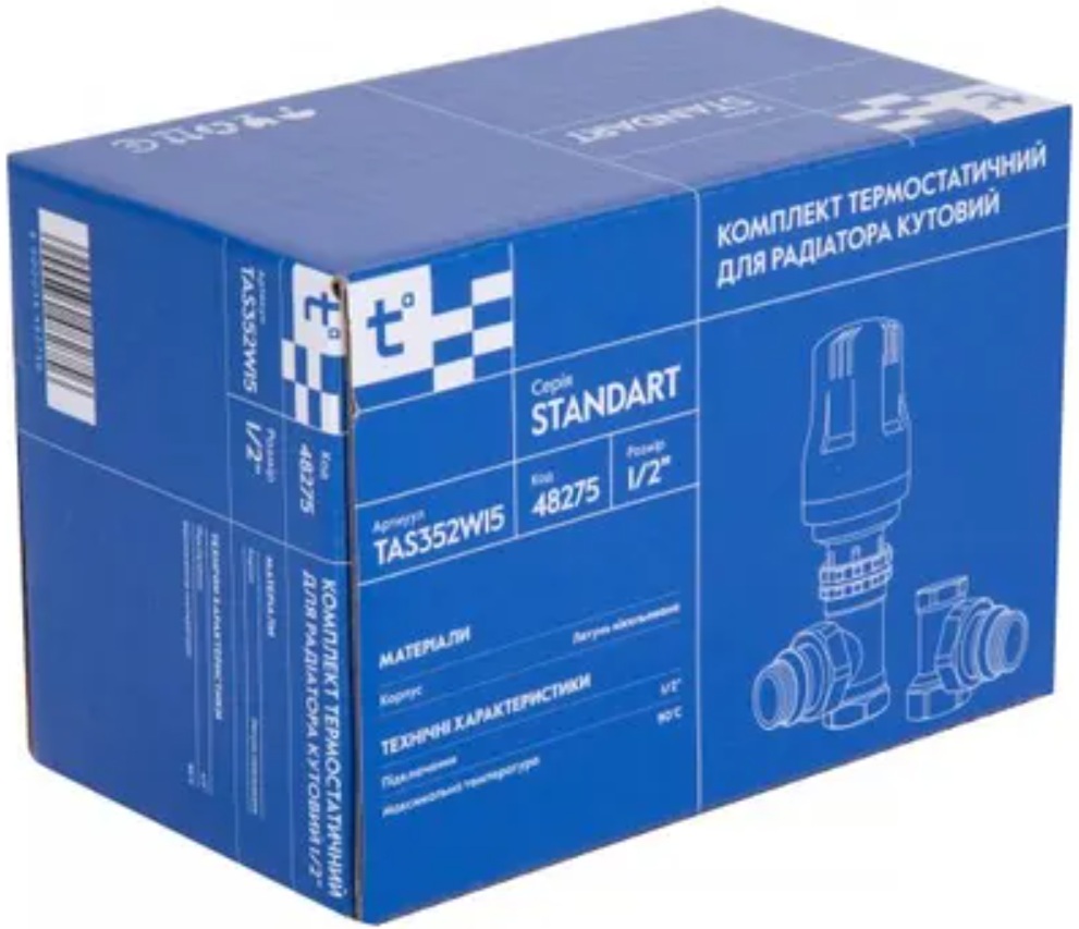 Термостатичний комплект Thermo Alliance Standart 1/2", угловой (TAS352W15) инструкция - изображение 6