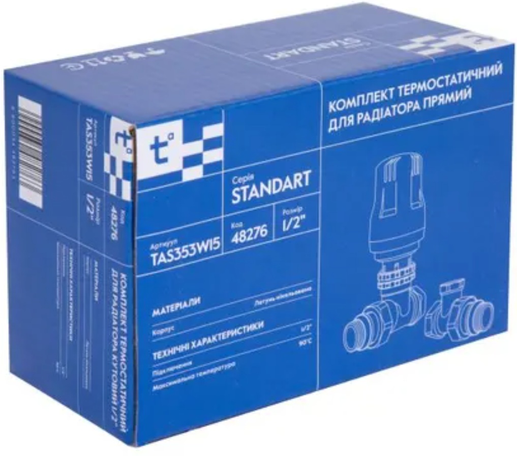 Термостатичний комплект Thermo Alliance Standart 1/2", прямой (TAS353W15) инструкция - изображение 6