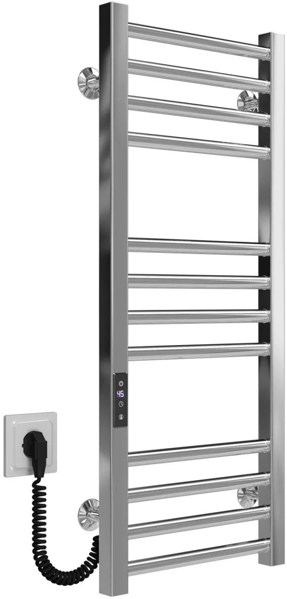 Полотенцесушитель Deffi Lima П12 400x800, Хром, JD04, Левое подключение (A.LI.80.40.12.E.C.L.2) цена 11780 грн - фотография 2