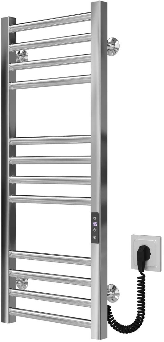 Полотенцесушитель Deffi Lima П12 300x800, Хром, JD04, Правое подключение (A.LI.80.30.12.E.C.R.2) цена 11540 грн - фотография 2