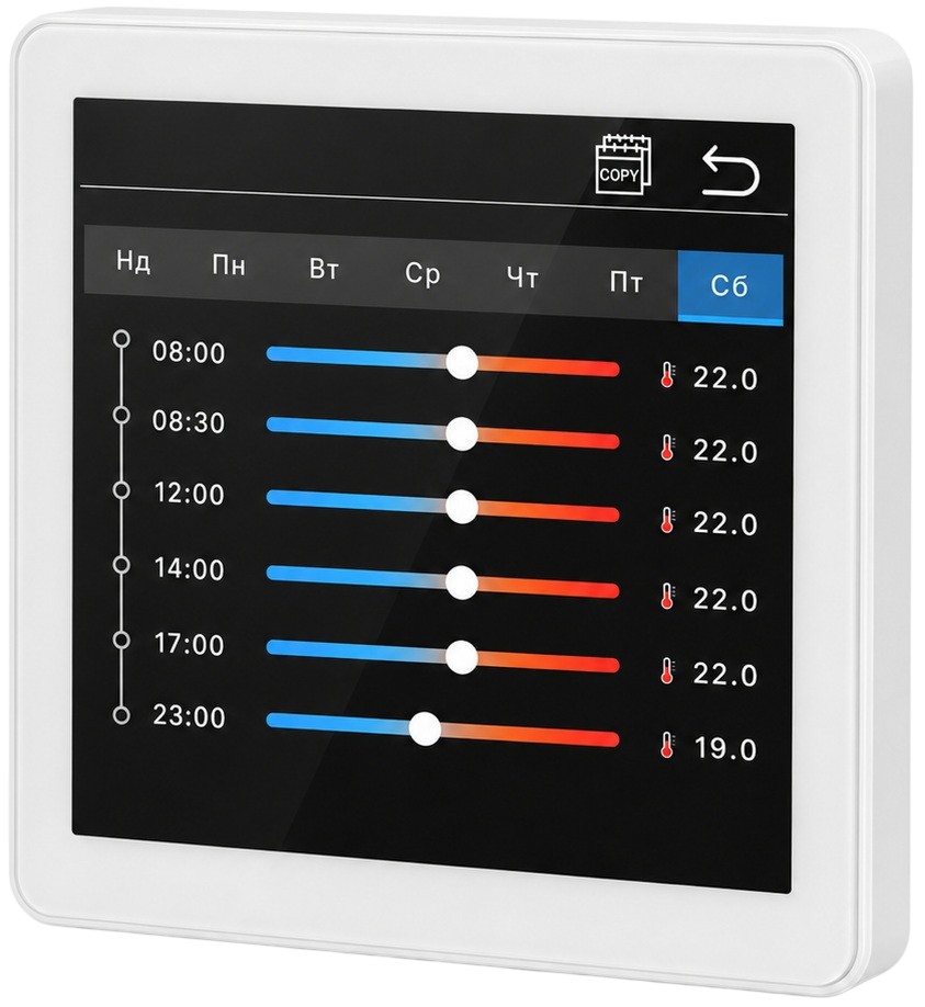 продаємо Tervix Pro Line WiFi TouchScreen Thermostat (тепла підлога), білий (114151) в Україні - фото 4