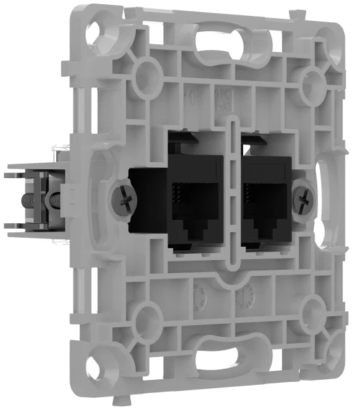 Реле интернет-розетки Ajax OutletCore (LAN) Vertical Black (00128848) цена 399 грн - фотография 2