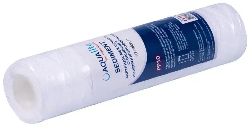 Картридж для фильтра Aqualite PP10 Ø62x250мм 10mcr (упаковка 4шт) (AQPP10_pack4) цена 299 грн - фотография 2