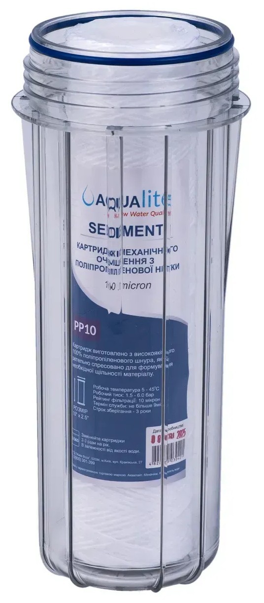 в продаже Картридж для фильтра Aqualite PP10 Ø62x250мм 10mcr (упаковка 4шт) (AQPP10_pack4) - фото 3