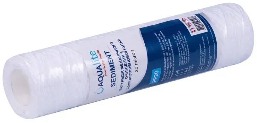 Картридж для фильтра Aqualite PP20 Ø62x250мм 20mcr (упаковка 4шт) (AQPP20_pack4) цена 299 грн - фотография 2