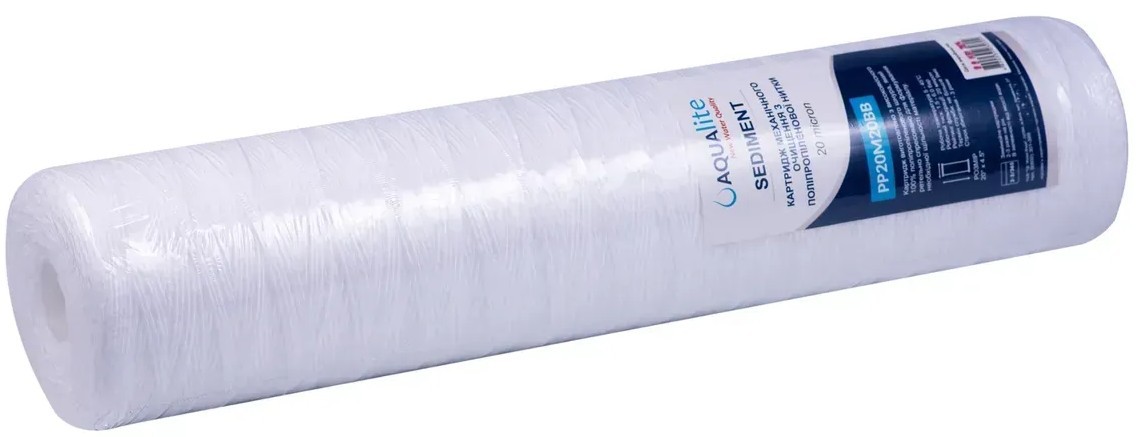 Картридж для фільтра Aqualite PP20M20BB Ø108x506мм 20mcr 45°C (AQPP20M20BB) ціна 745 грн - фотографія 2
