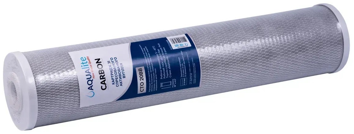 в продажу Картридж для фільтра Aqualite CTO20BB Ø107x506мм 45°C (AQCTO20BB) - фото 3