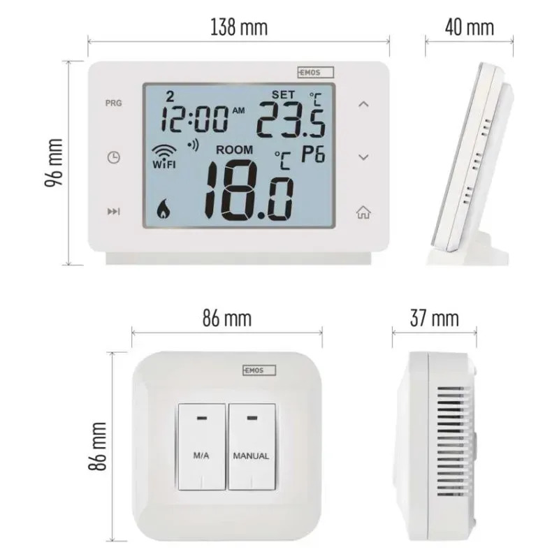 Emos P56211 WiFi Габаритні розміри