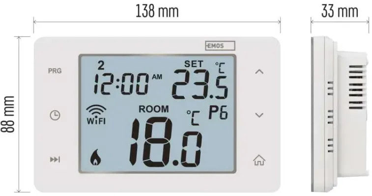 Emos P56201 WiFi Габаритні розміри